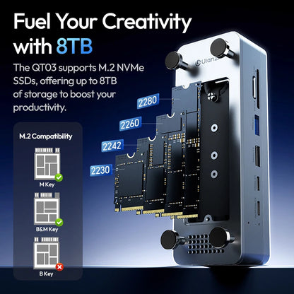 Mac Mini Docking Station with SSD Storage Expansion