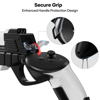 Haptic Gunstock Grip Cover for Meta Quest 3 Controller
