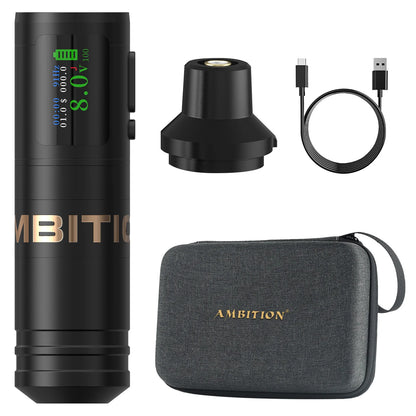 Wireless Tattoo Machine Pen 4.0mm Stroke Coreless Motor