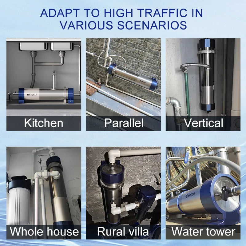 SUS304 2000L High Flow Water Purifier Reusable