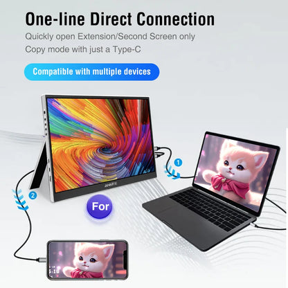 11.6 Inch Portable Monitor Wireless Auto Rotate Display