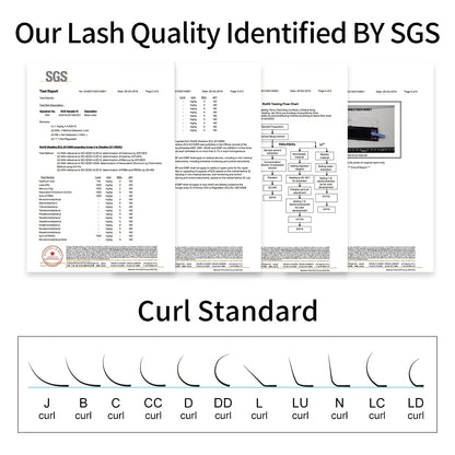 0.10mm Lightweight Mink Eyelash Extensions 50 Case Set