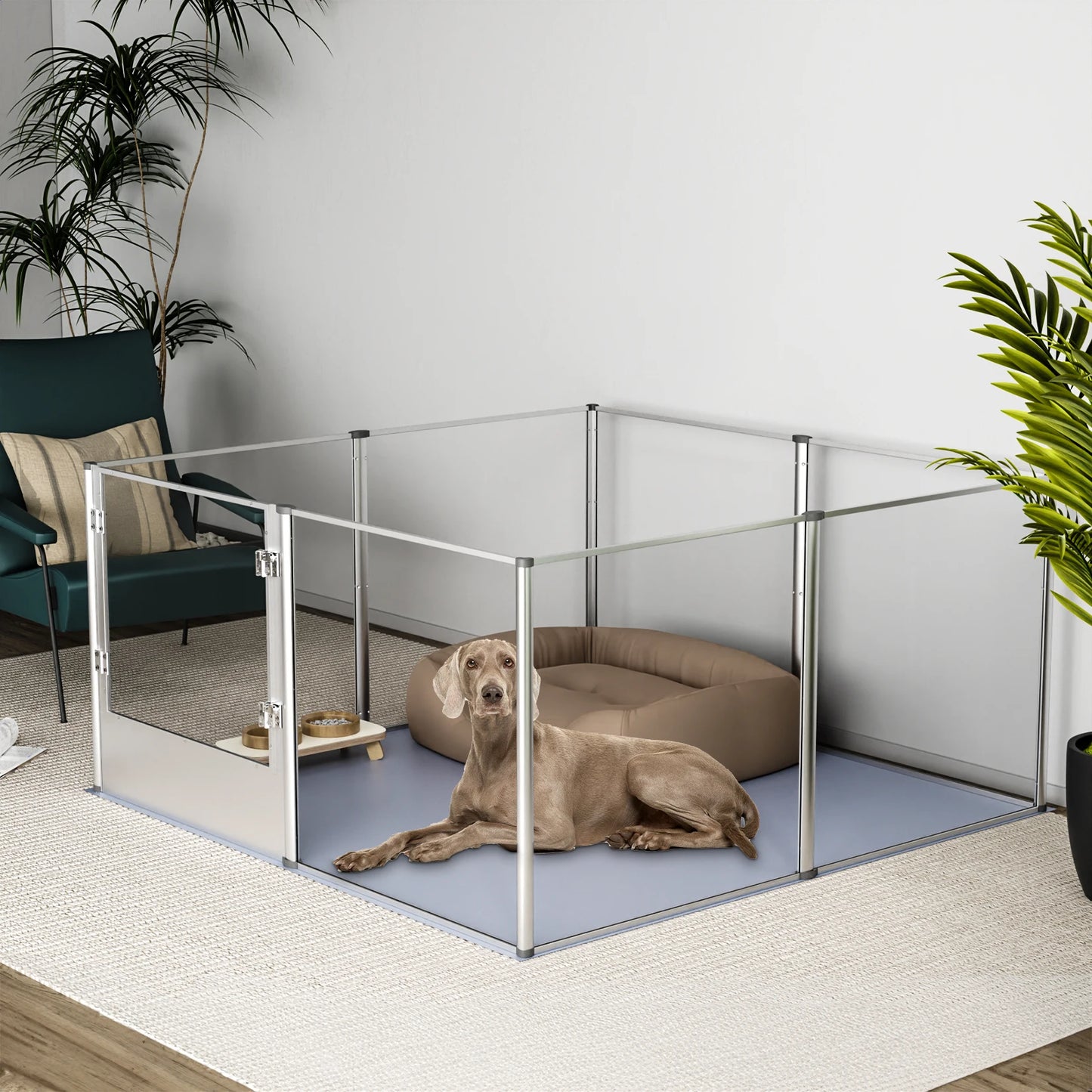 Large Acrylic Pet Playpen 180cm Waterproof Base