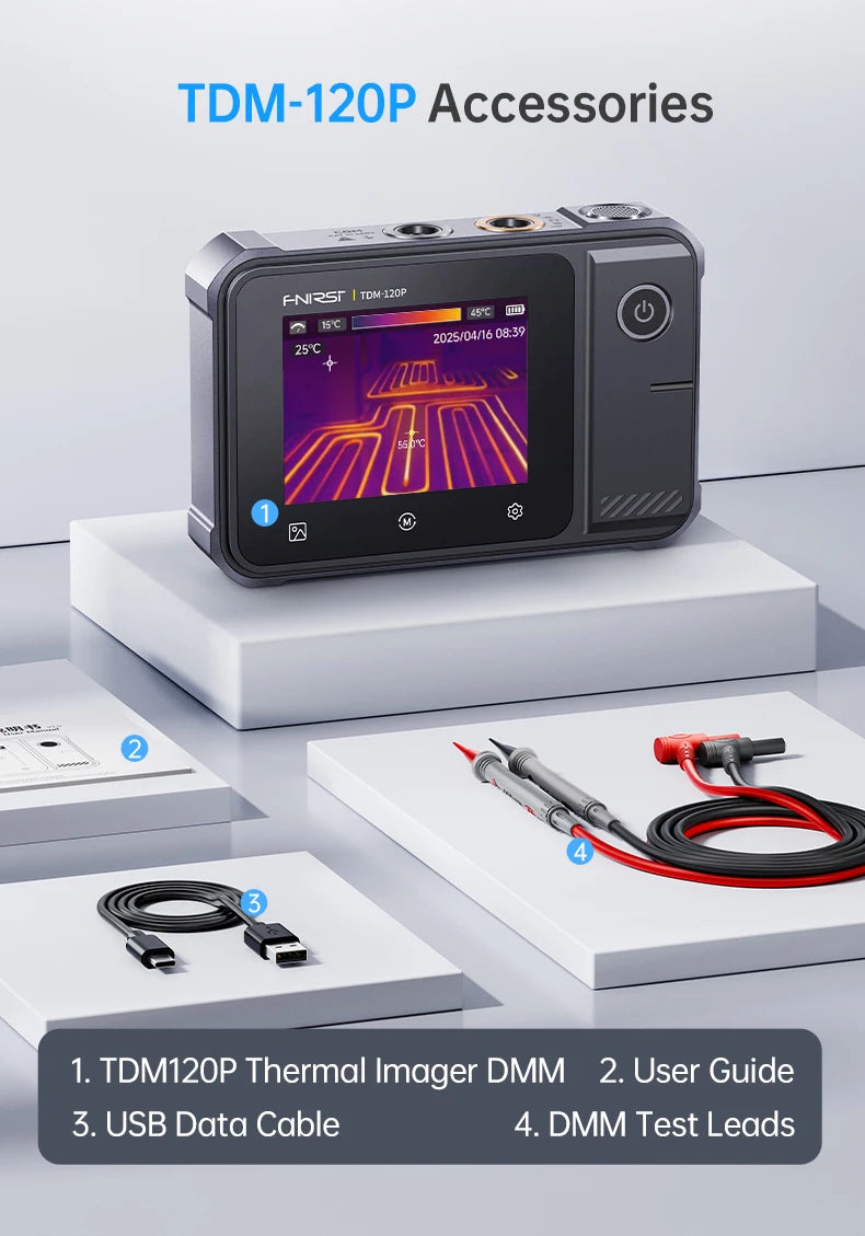 Thermal Camera Multimeter with Capacitance and Resistance Testing