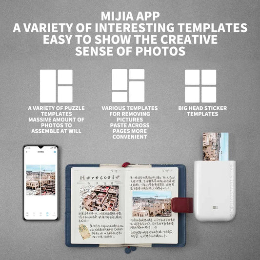 Portable Printer for Mini Photo Printers with Case