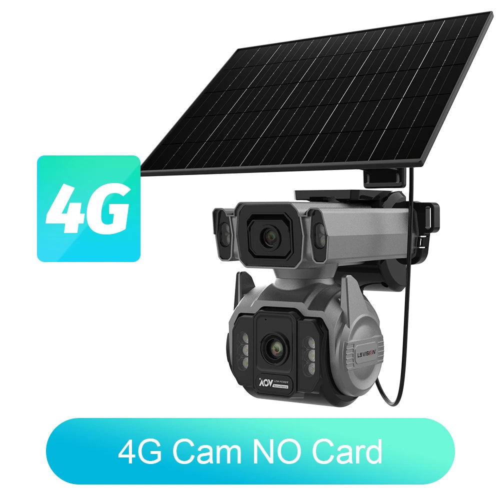 Outdoor 4G Surveillance Camera 12X Optical Zoom AI Tracking