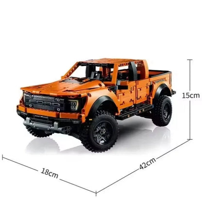 1:10 Scale Off-Road Pickup Truck Building Blocks Set