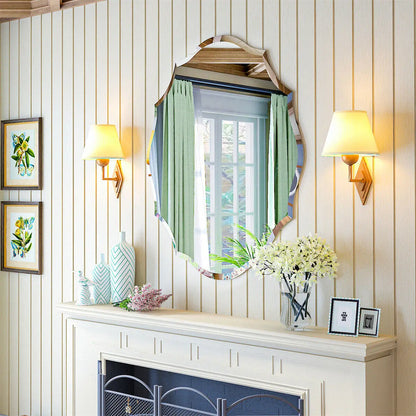 Modern Beveled Edge Wall Mirror for Living Spaces