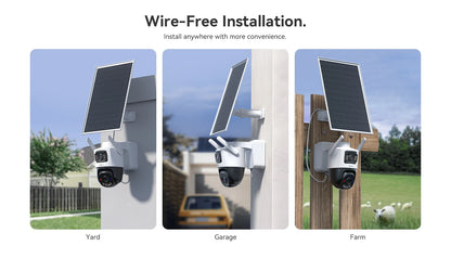 10MP Dual Lens 4G LTE Solar Camera 256GB