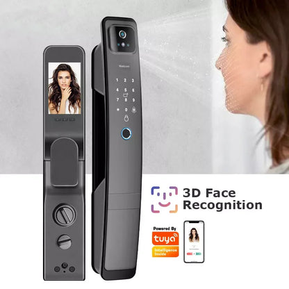 Smart WiFi Fingerprint Door Lock with 3D Face Recognition