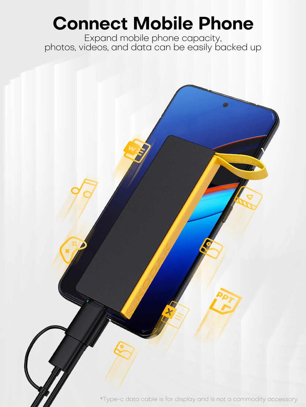 Portable 1TB External SSD USB 3.2 Type-C Mini Drive