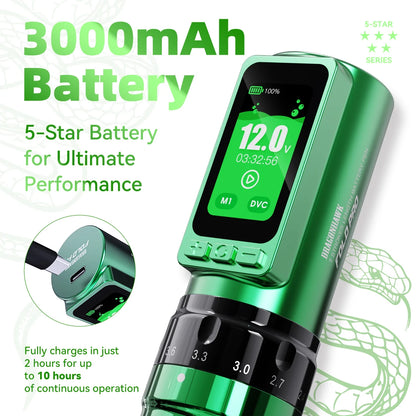 Wireless Tattoo Pen Snake Year Edition with Battery