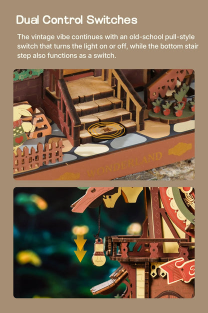 Wooden 3D Cuckoo Clock Puzzle with Moving Mechanism