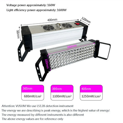 1600W Portable UV Glue Curing Lamp