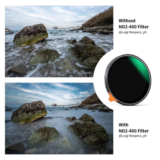 86mm ND2–ND400 Lens Filter HD Variable Exposure