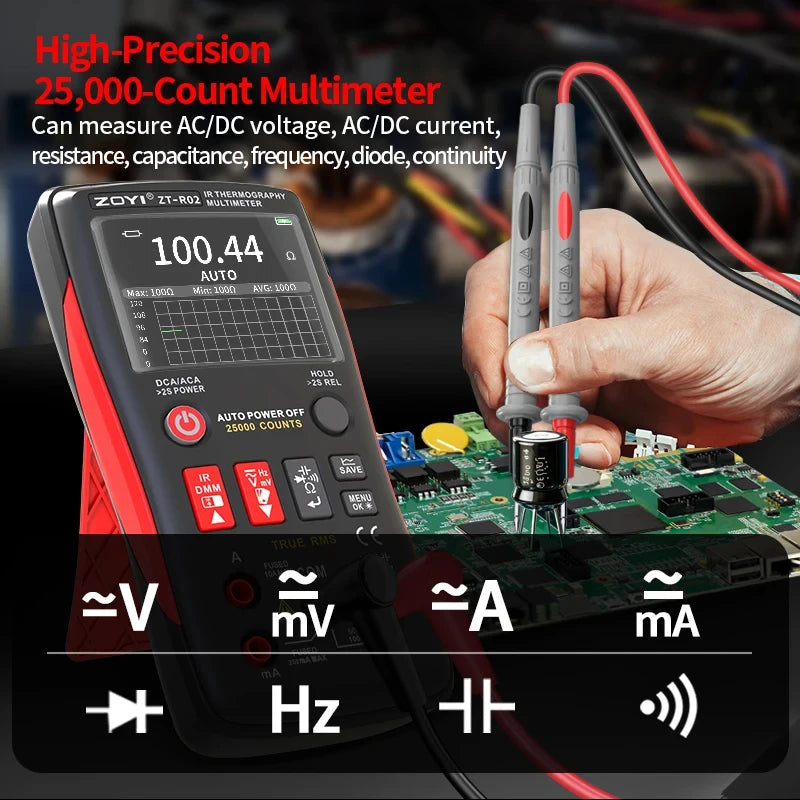 Integrated Thermal Multimeter 240x240 IR High Precision ZT-R02