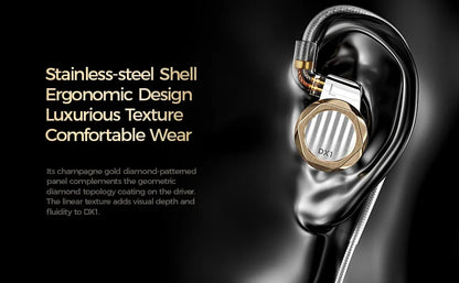 3.5mm Dynamic Driver HiFi In Ear Earphones Wired