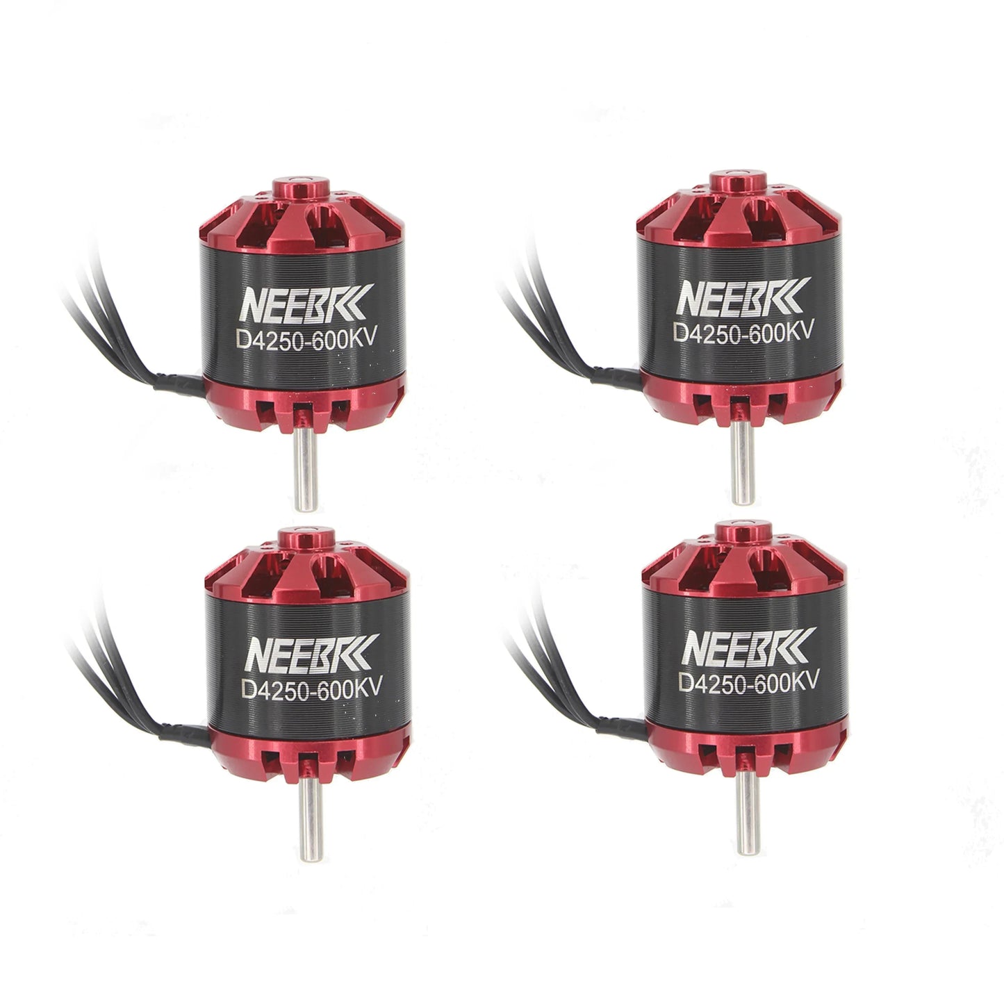 4-Piece 4250 600KV Brushless Outrunner Motors 3-7S