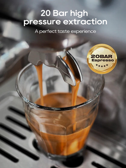 20 Bar Semi Automatic Espresso Coffee Machine 58mm Portafilter