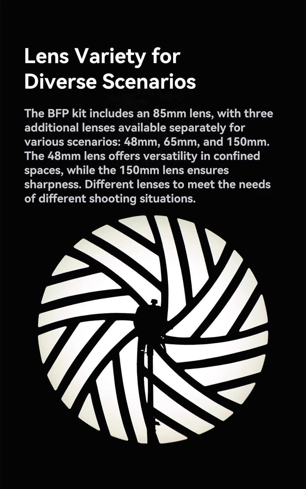 Bowens Mount LED Projection Lens Light Attachment BFP