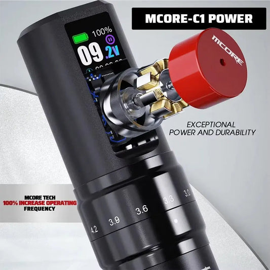 Rechargeable Wireless Tattoo Pen Kit 7 Adjustable Strokes