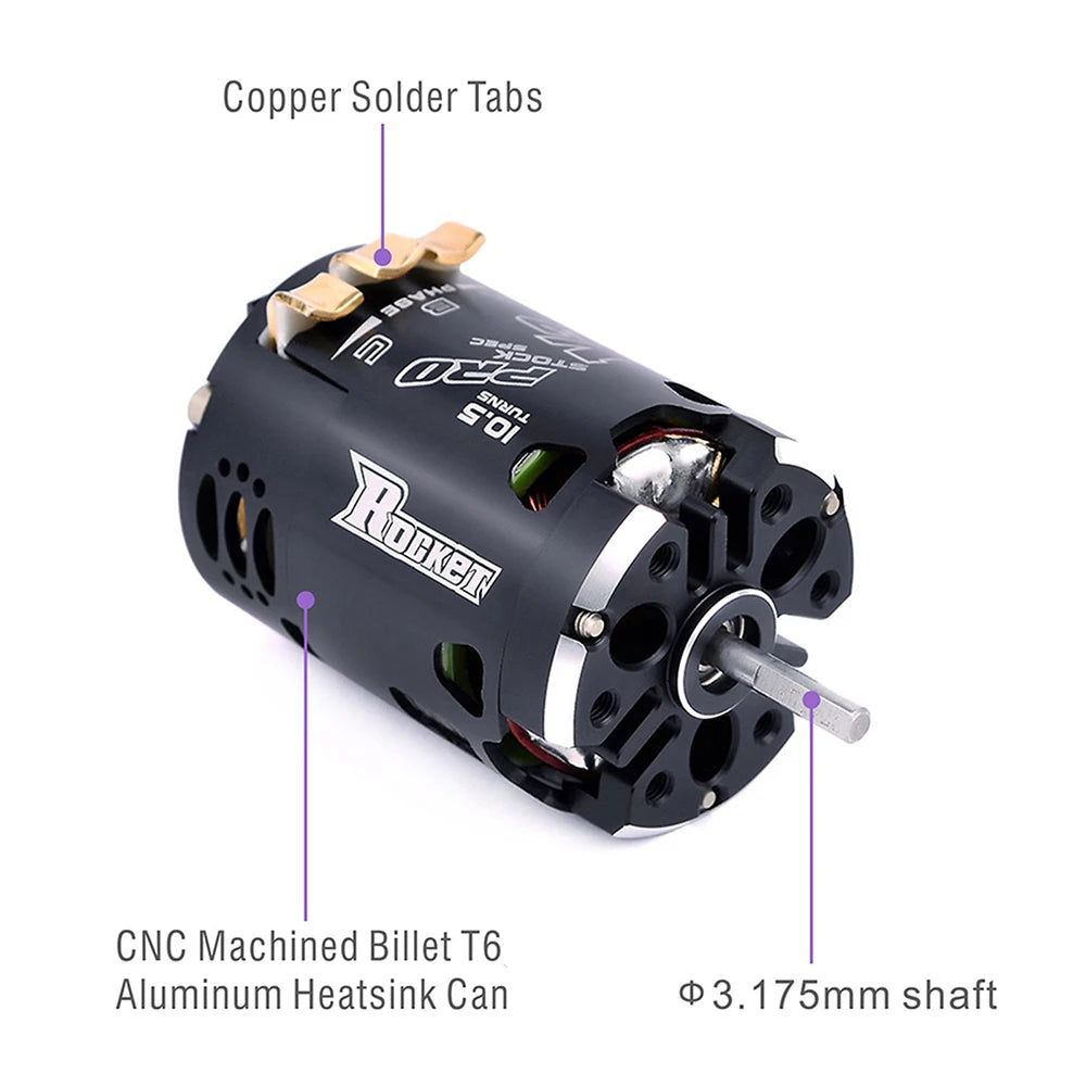 8.5T Sensored Motor and ESC Combo for RC Racing