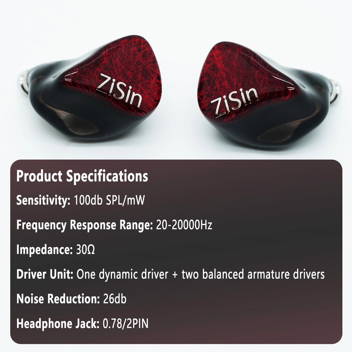 Professional Monitoring Earphones with Hybrid Drivers and Clear Sound