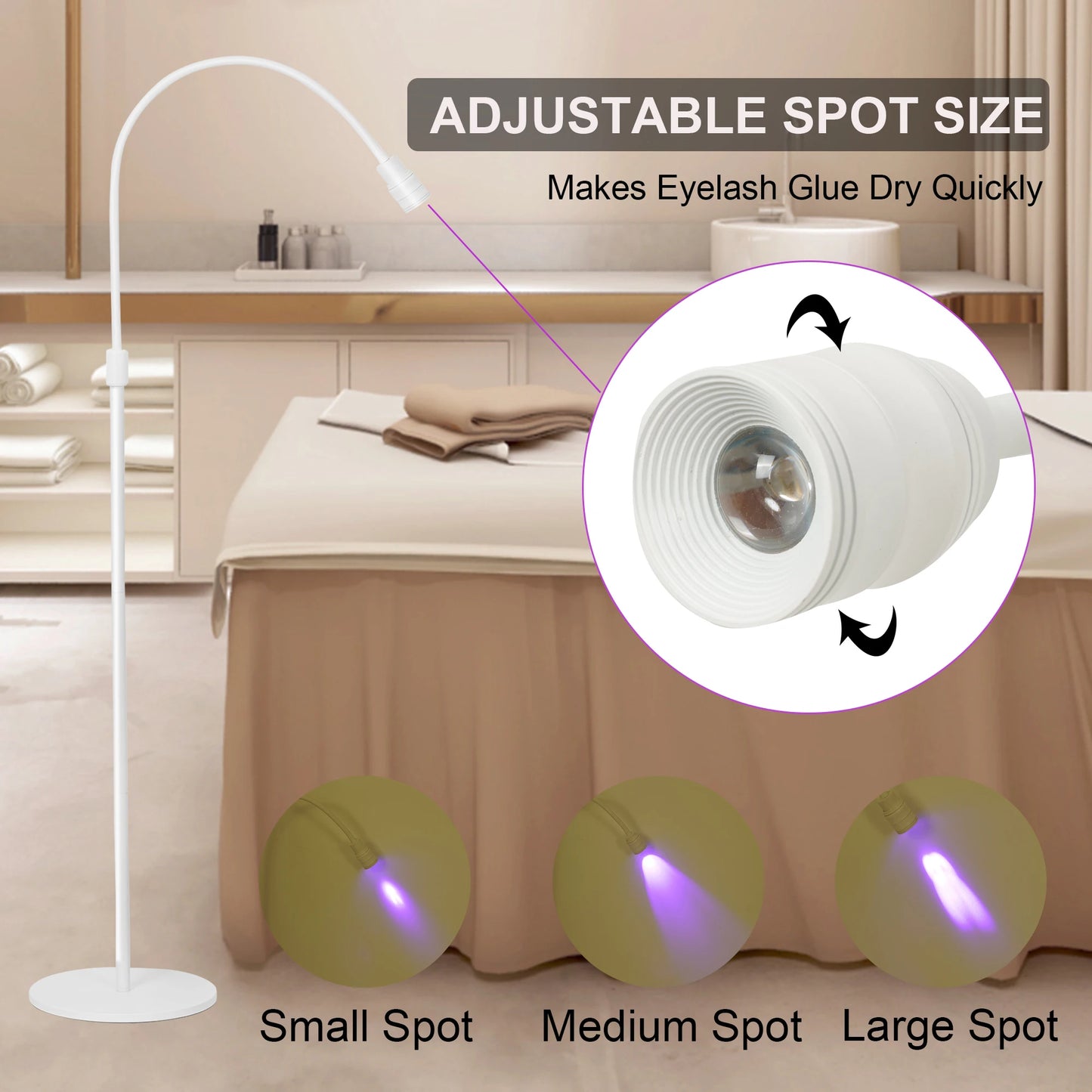 Portable White UV Lamp Gel Curing Beauty Salon