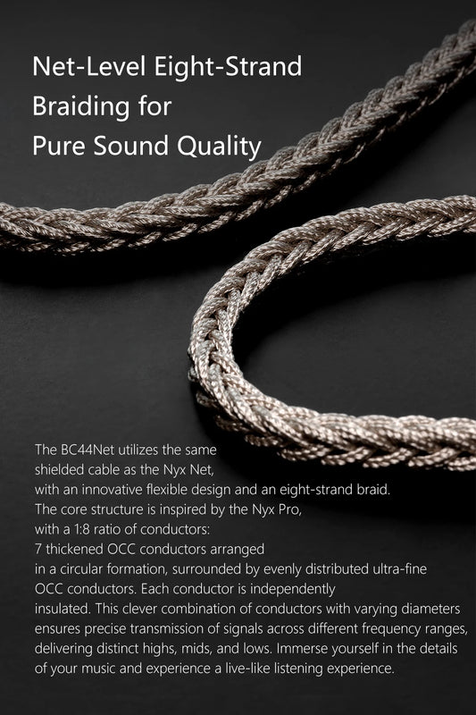 Premium Short 4.4mm Audio Cable 10cm Low Noise Signal