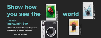 Black Instant Camera with Smartphone Connectivity for Easy Prints