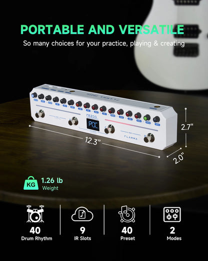 Intelligent Bass Pedal with 40 Presets and 10 Cab Simulations