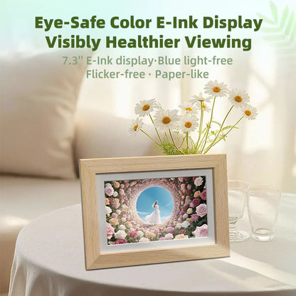 Portable 7.3 inch Rechargeable WiFi Digital Picture Frame