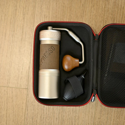 Compact Hand Coffee Grinder Adjustable Burr Silver