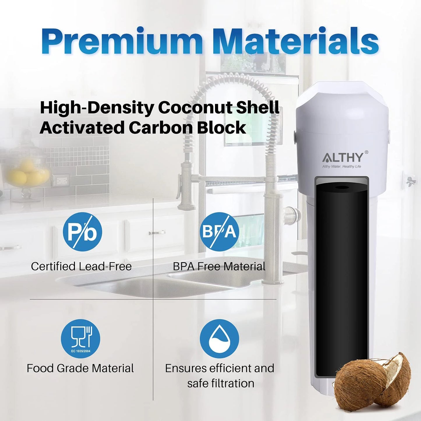 Compact Under Sink Water Filtration System for Kitchen Tap
