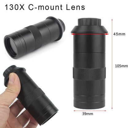 1080P HDMI Digital Microscope Camera with 130X C Mount Lens