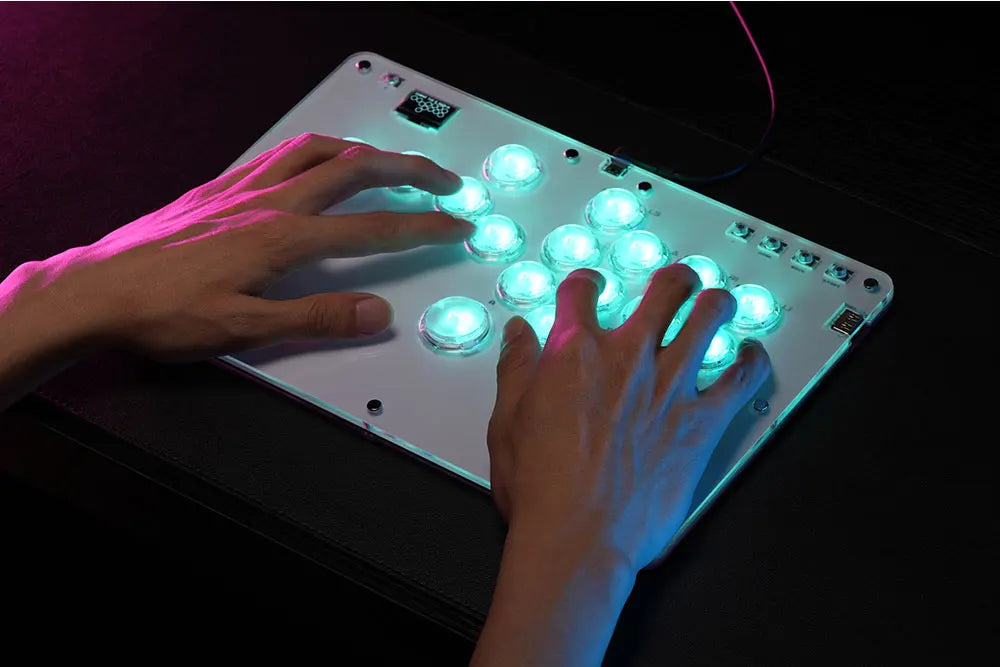 R16 Crystal Leverless Arcade Controller for PC PS4 PS5