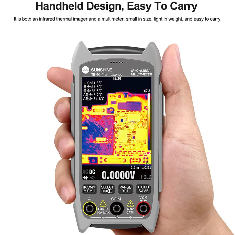 HD 256×192 Infrared Thermal Imaging Multimeter Repair Tool