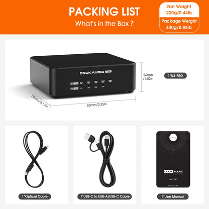 Portable USB Digital Audio Interface DSD512 XMOS Upgrade Version