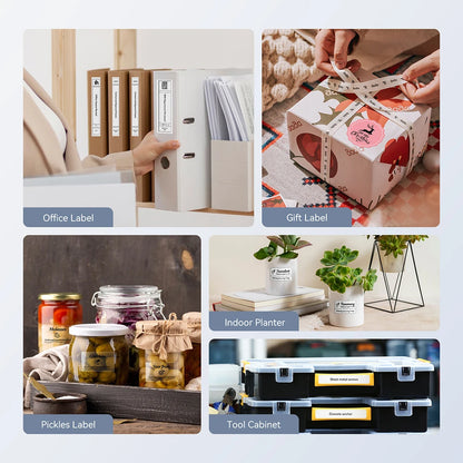 Wireless B21 PRO 300DPI Label Printer for Office Black