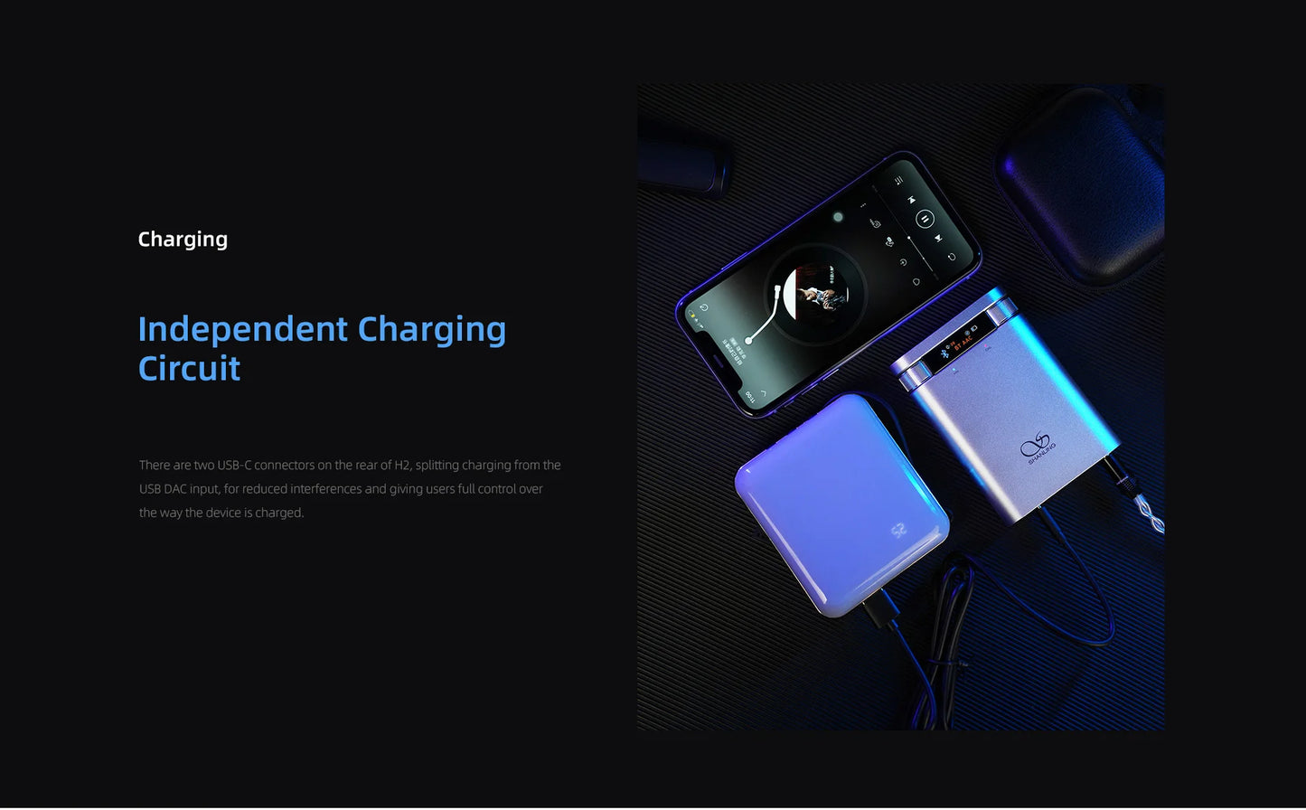 Portable Hi-Res Bluetooth DAC Headphone Amplifier Silver