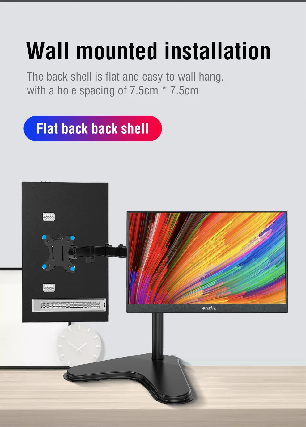 16 Inch Wireless Portable Monitor Auto Rotation Display