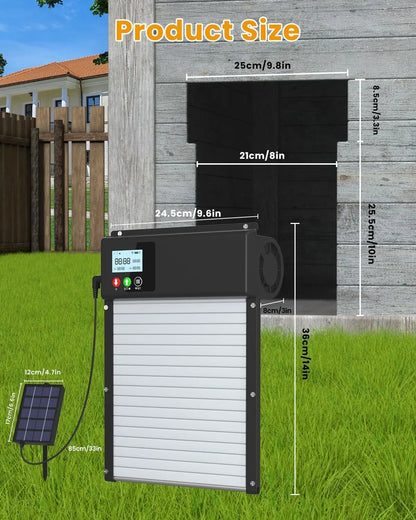 Smart Solar Chicken Coop Door WiFi App Control Automatic Opener