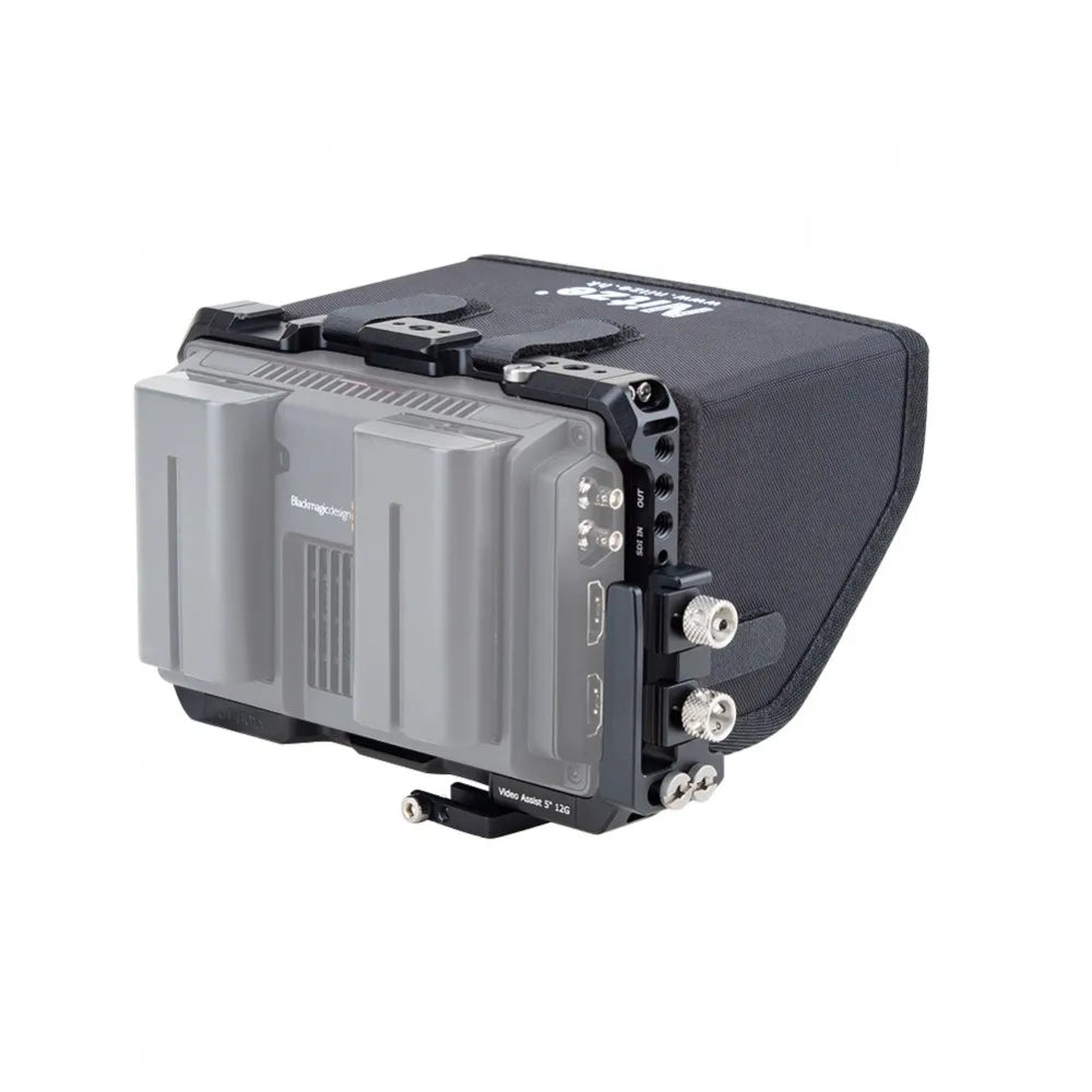 5 Inch Video Assist Monitor Cage Kit with Sunhood Mount