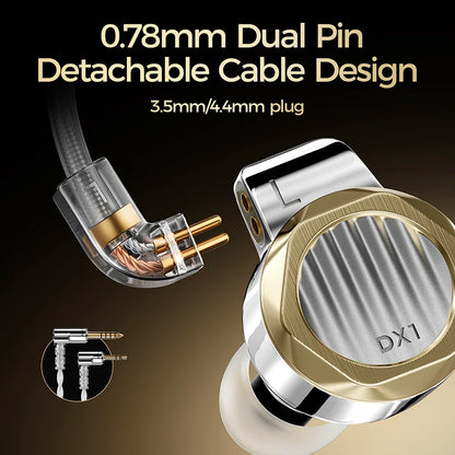 3.5mm HiFi In Ear Earphones with Detachable Cable