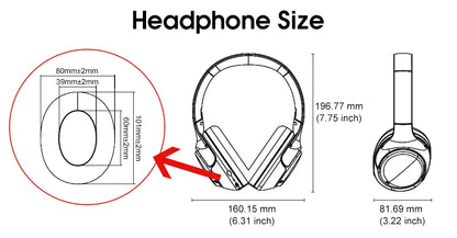 Wireless Over-Ear Headphones with ANC and 60H Battery