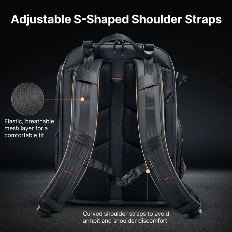 35L Waterproof Camera Backpack with Large Storage