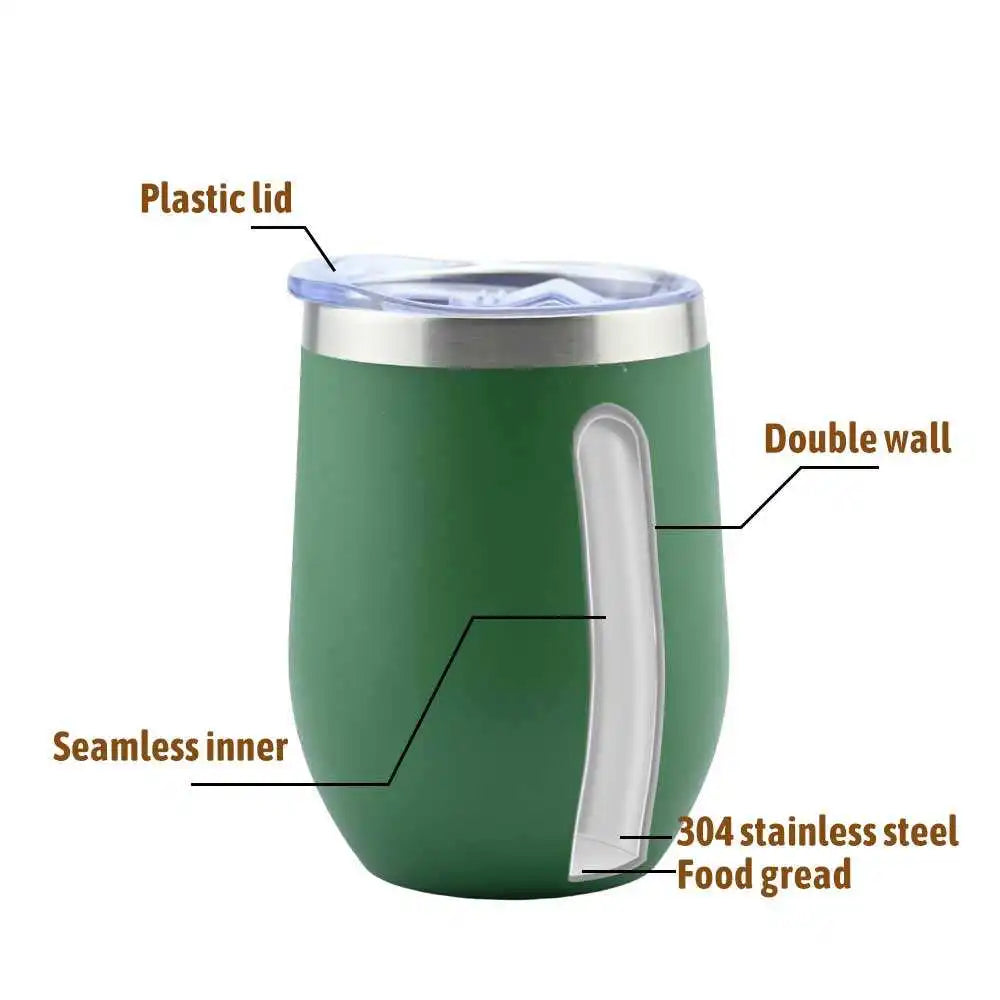 50 Pack 12oz Insulated Stainless Steel Tumblers Green
