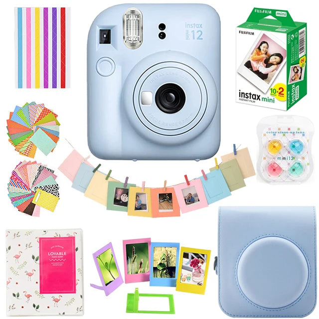 Instant Film Camera with 20 Sheets and Accessories Set