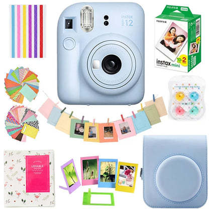 Instant Film Camera with 20 Sheets and Accessories Set