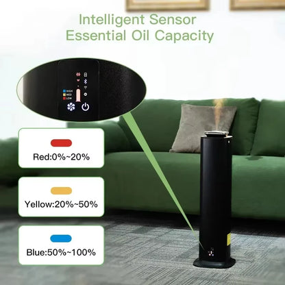 3000m³ Smart Bluetooth Scent Diffuser Machine Black Finish